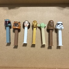 Star Wars Pez Dispensers Lot Of 7 Used