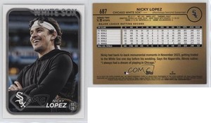 2024 Topps Series 2 Golden Mirror Image Variation Nicholas Lopez Nicky #687