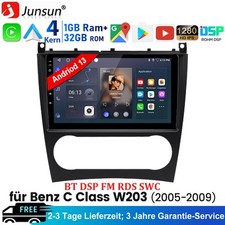 Apple Carplay F&uuml;r Mercedes C Klasse W203 CLC W209 Android 13.0 GPS Nav Autoradio