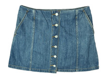 Wilfred Free Aritzia Denim Skirt Retro Vintage 10 Gorpcore Quiet Luxury Jean