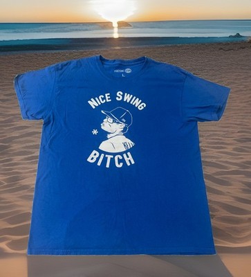 Rare LA Dodgers Pitcher Joe Kelly Nice Swing Bitch Pouty Face Shirt Large Vtg,