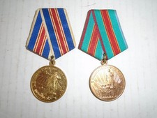 Authentic Soviet Medal Pair 1500 Years Kiev 250 Years Leningrad USSR