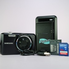 Samsung Digital Camera ES71 12.2MP Black Tested Full Working Set