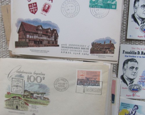 420 Assorted First Day Covers FDCs Cachets Cancellations Envelopes 1960s - Picture 15 of 24