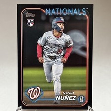 2024 TOPPS UPDATE NASIM NUNEZ BLACK ROOKIE 56/74