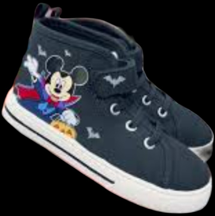 New Mickey Mouse Halloween High Top Toddler Shoes Size 8