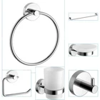 Bathroom Accessories Modern Chrome Towel Ring Hook Holder Soap Dish Holders UK