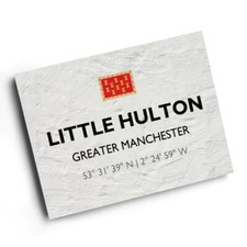 A4 PRINT - Little Hulton, Greater Manchester - Lat/Long SD7203