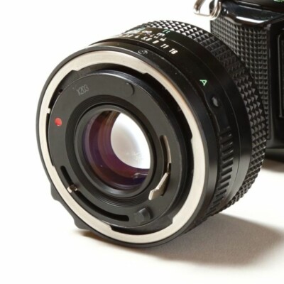 Canon AE-1 PROGRAM Body and Lens With 50mm F2 Black GUC from Japan