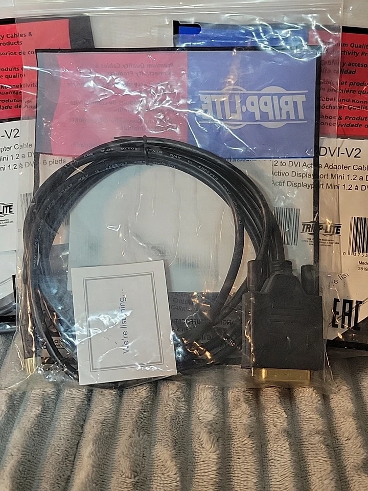 Tripp Lite Mini DisplayPort 1.2 to DVI Active Adapter Cable 6' P586-006-DVI-V2 - Image 4 of 4