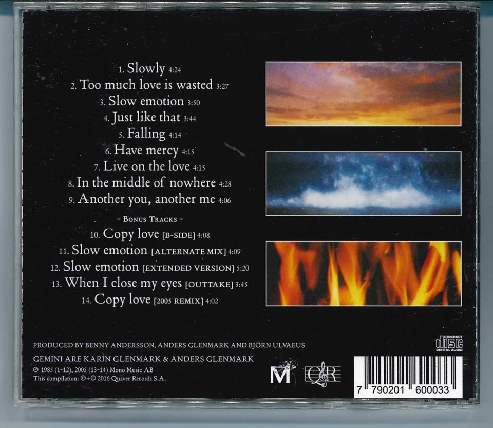 Gemini (ABBA) - Gemini · The First Album + 5 Bonus Tracks (CD, Limited Release) - Bild 3 von 4