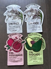 Tonymoly Clear Skin I m Rice I'm Pomagranate I'm Avocado Facial Sheet Mask Lot