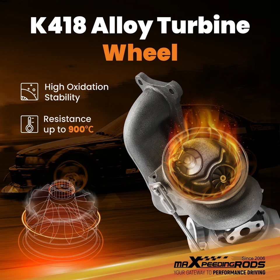 Turbocompresor trasero BMW 740i 740Li xDrive X6 35i N54 3,0 L 2008-2015 TD03 Foto 2 de 4