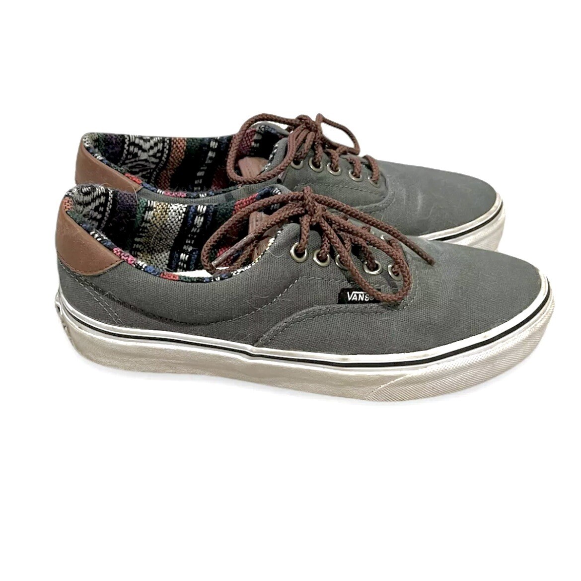 SAOLA Scarpe da skateboard Vans Off The Wall da uomo TB4R in tela grigia misura 7 5