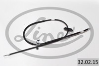 Linex 32.02.15 Handbremsseil Rechts Rechts FüR Zafira C 1.4-2.0D 10.11- Opel