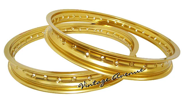 YAMAHA YZ426F YZ426 M/N/P 2000 2001 2002 ALUMINIUM (GOLD) WHEEL RIM F/21" R/19" — 第 3/4 张图片