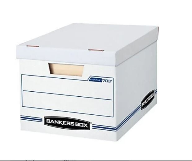 Bankers Box Basic Duty Letter/Legal File Storage Box with Lids, 10 Pack ...