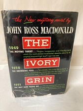 A Book, The Ivory Grin by John Ross Macdonald First Edition 1952