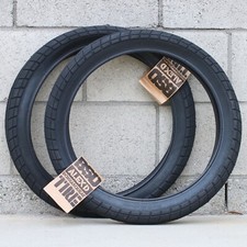 PAIR OF BSD BMX BIKE DONNASQUEAK BICYCLE TIRES BLACK 20 x 2.40"