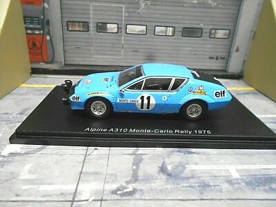 RENAULT Alpine A310 Rallye Monte Carlo 1975 #11 Warmbold elf cibie Spark SP 1:43