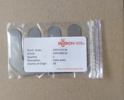 Busch pump exhaust valve plate P/N 0391.568.510 Free shipping