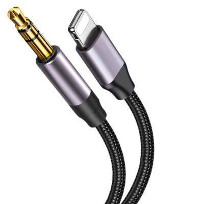 3.5mm Jack AUX Adapter Cable to Car Music Audio For iPhone 13 12 11 7 8 X XS XR