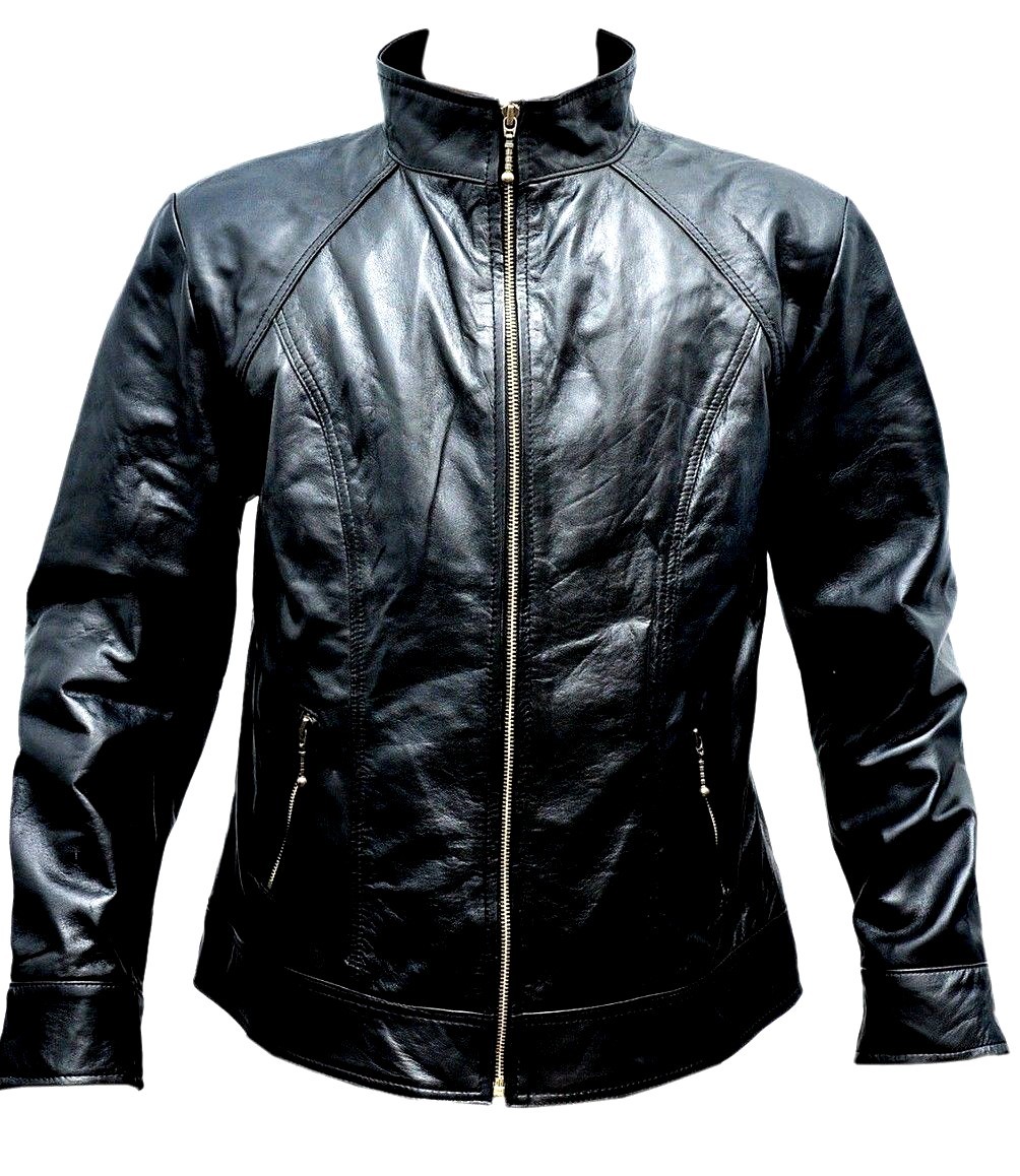 Women Casual Leather Jacket Style Trendy Ladies Fashion Winter Leather Jacket