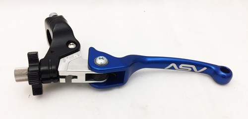 ASV F3 Front Brake Clutch Perch Levers Pair Pack Set Blue Yamaha Banshee 350 - Picture 2 of 5