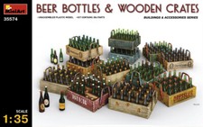 Miniart 1/35 BEER BOTTLES & WOODEN CRATES #35...
