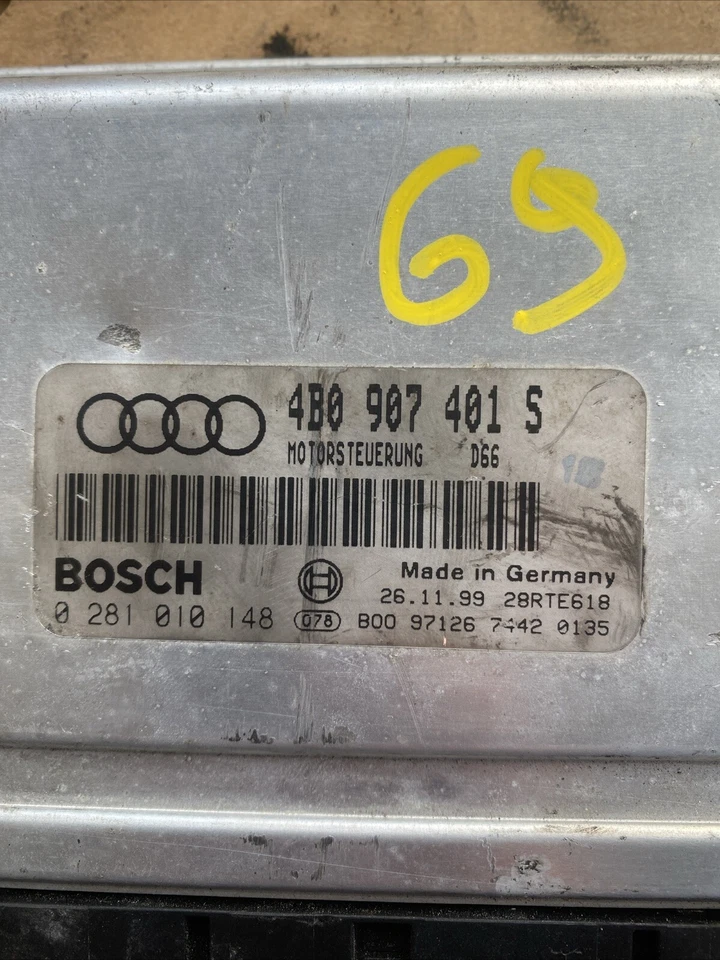 4B0907401S centralina motore PER AUDI A6 BERLINA (4B2) /0281010148 / - Immagine 2 di 3