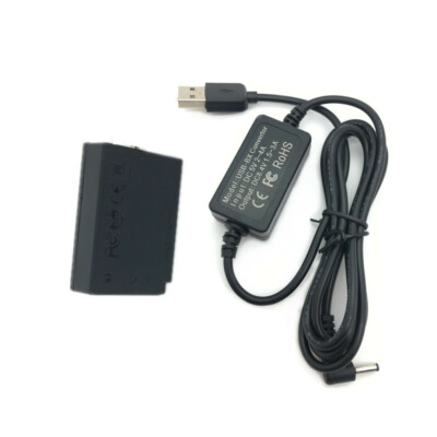 DR-E17 Dummy Battery + USB Cable for Canon M5 M6 Charger as ACK E17 LP-E17