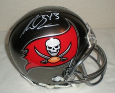 Mike Evans Autographed Mini Helmet NFL 