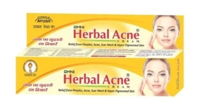 AYUSH OMNI HERBAL ACNE CREAM NORMAL SKIN DARK SPOT 15GM FREE SHIPPING