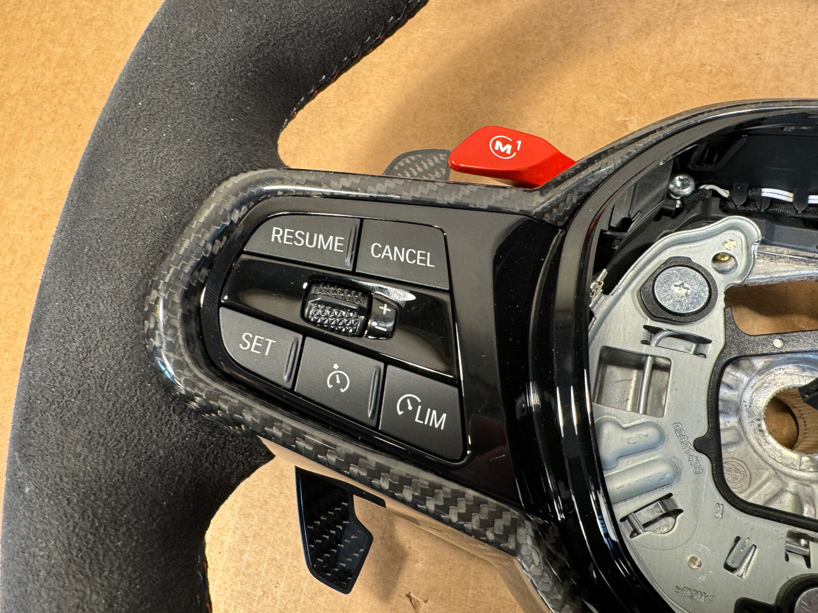 BMW M2 G87 M3 G80 G20 G21 M4 G82 Alcantara M Steering Wheel Carbon