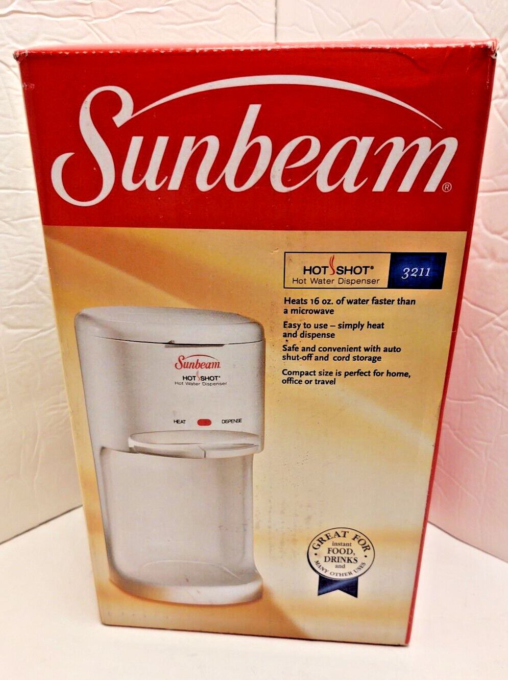 Vintage Sunbeam Hot Shot Hot Water Dispenser 3211 Tea Soup Coffee New