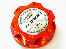 Fits Chrysler 300 Jeep Cherokee V8 Turbo Kit Hemi Billet Engine Oil Cap Orange