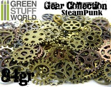 Steampunk COGS & GEARS Set 84 gr - Cogs and Gears *** Variety Mix MEDIUM *** 