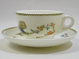 MINTON #7 Thick Bird Pattern T.Eaton Co Edition Tea Cup - Foto 1 di 8