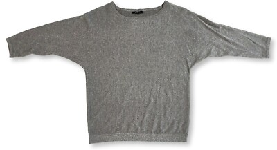 Womens Small MOHITO Metallic Silver Shimmer Loose Shirt Preowned