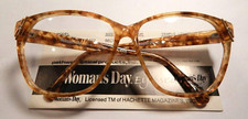 Vintage WOMAN'S DAY 111 Tan Mica 58/13 Eyeglass Frame New Old Stock