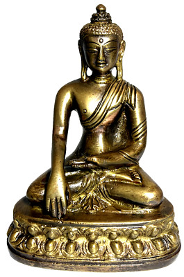 PRIVATE Collection- 5 ¼  Old Tibet Buddhism Sakyamuni Tathagata Buddha Bronze St