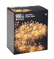 Micro Cluster Lichterkette 960 Led Warmweiß - 960 Cm - BüSchel Leuchtdraht AußEn