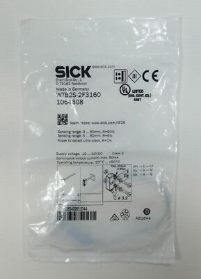 Sick WTB2S-2F3160 1064608 10...30VDC Miniatur-Lichtschranke -unused/OVP-