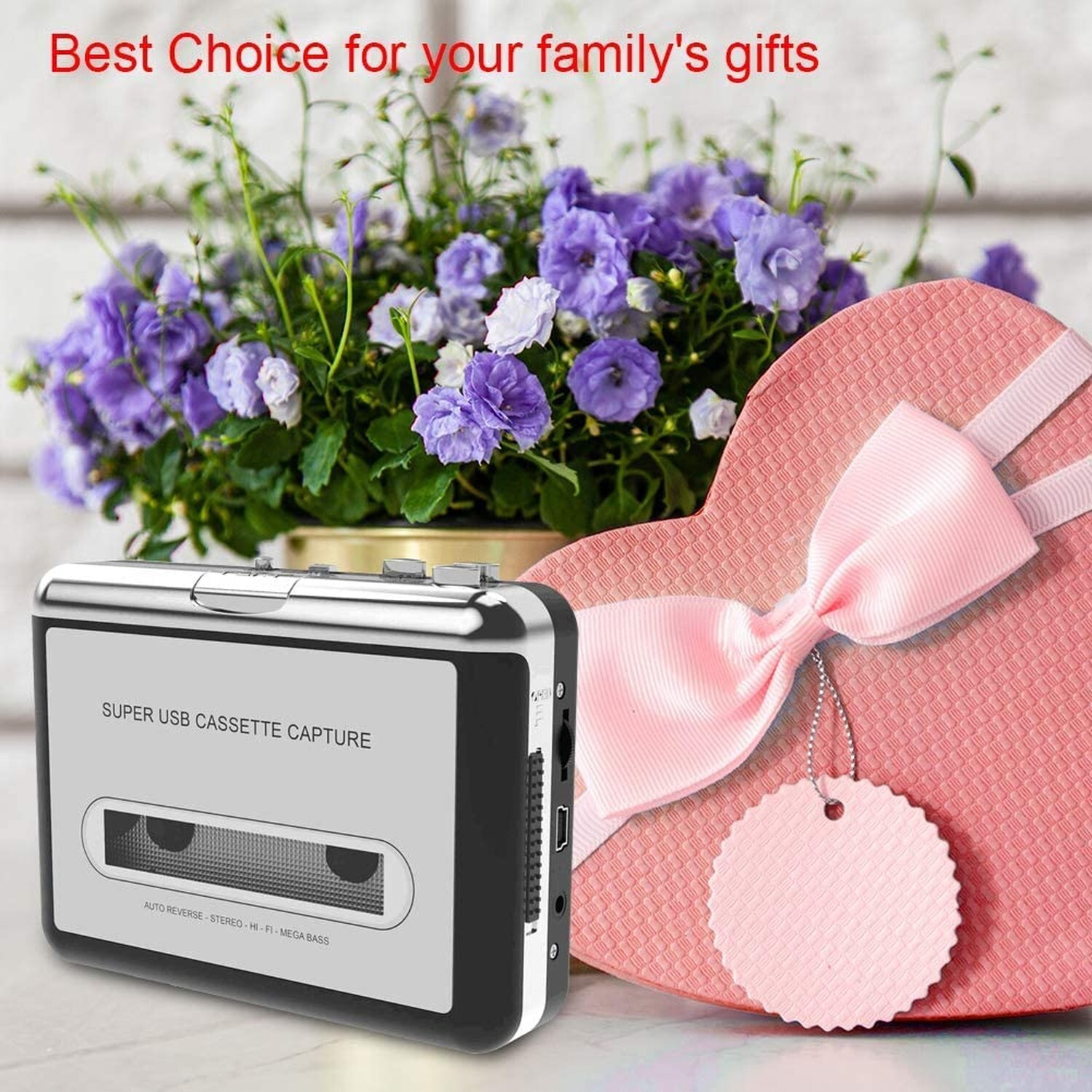 DigitNowCassette Tape To CD Converter Via USB,Portable Cassette Player Captur...