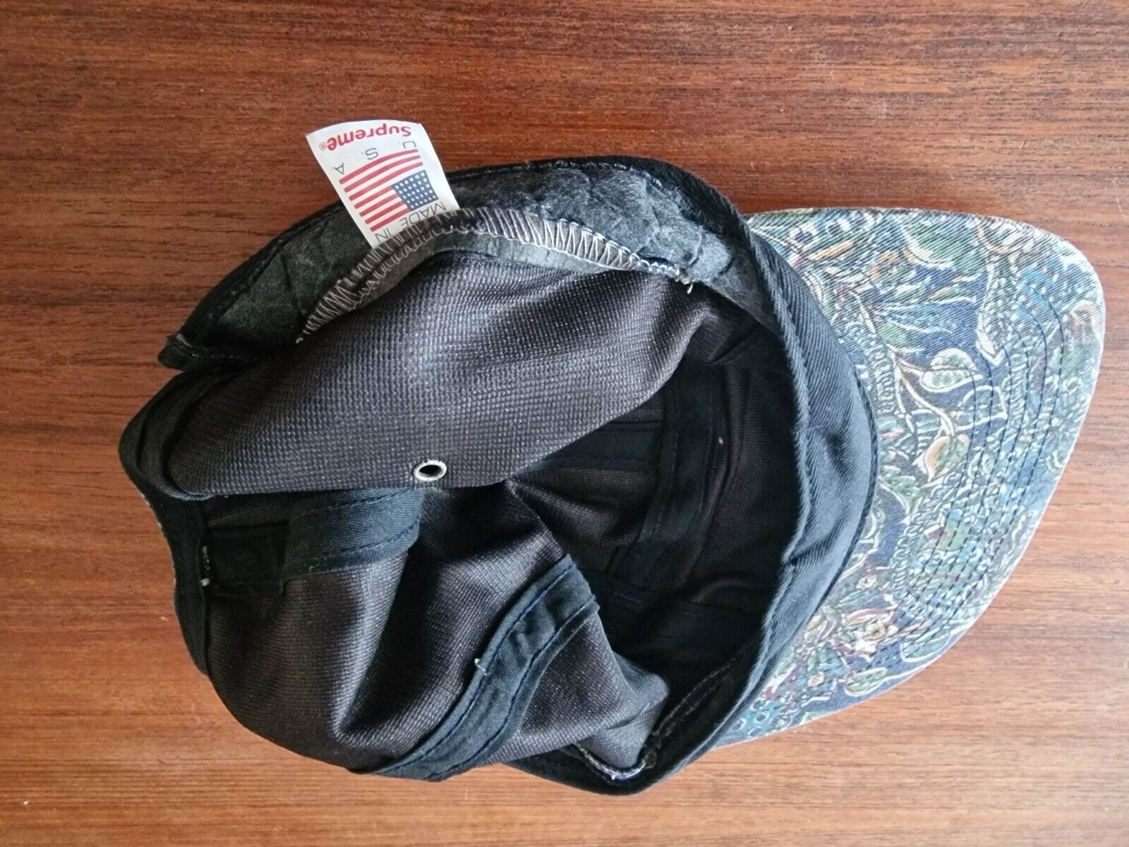 Supreme FW11 paisley camp cap 5 panel - Rare