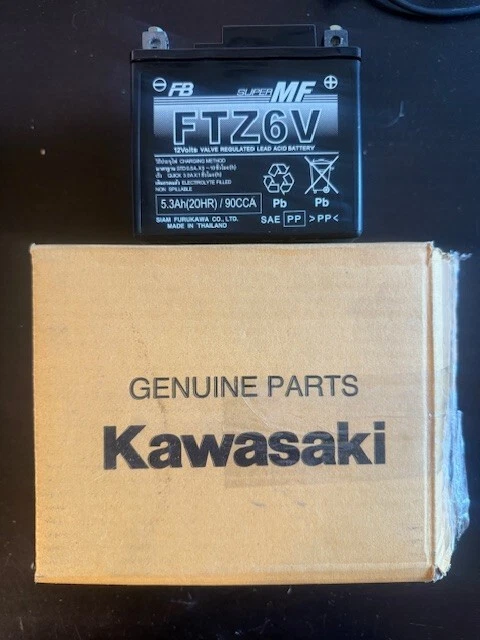 Kawasaki OEM Replacment Battery FTZ6V KLX300R 2020-2024 26012-0908