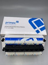 PRIMEX 125-0986 8-PORT CAT5E DATA/VOICE MODULE FAST FREE SHIPPING