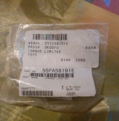 Konica Minolta 55FA58191E torque limiter for 1000 Sheet trayBizhub Pro 1050 e p