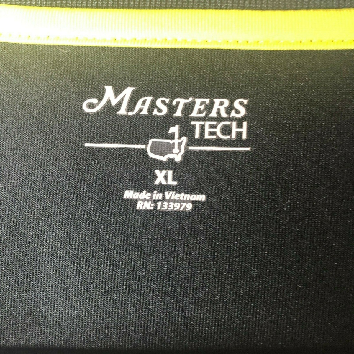 A＝B Masters Tech Mens Large Stripe Polo Shirt Augusta National
