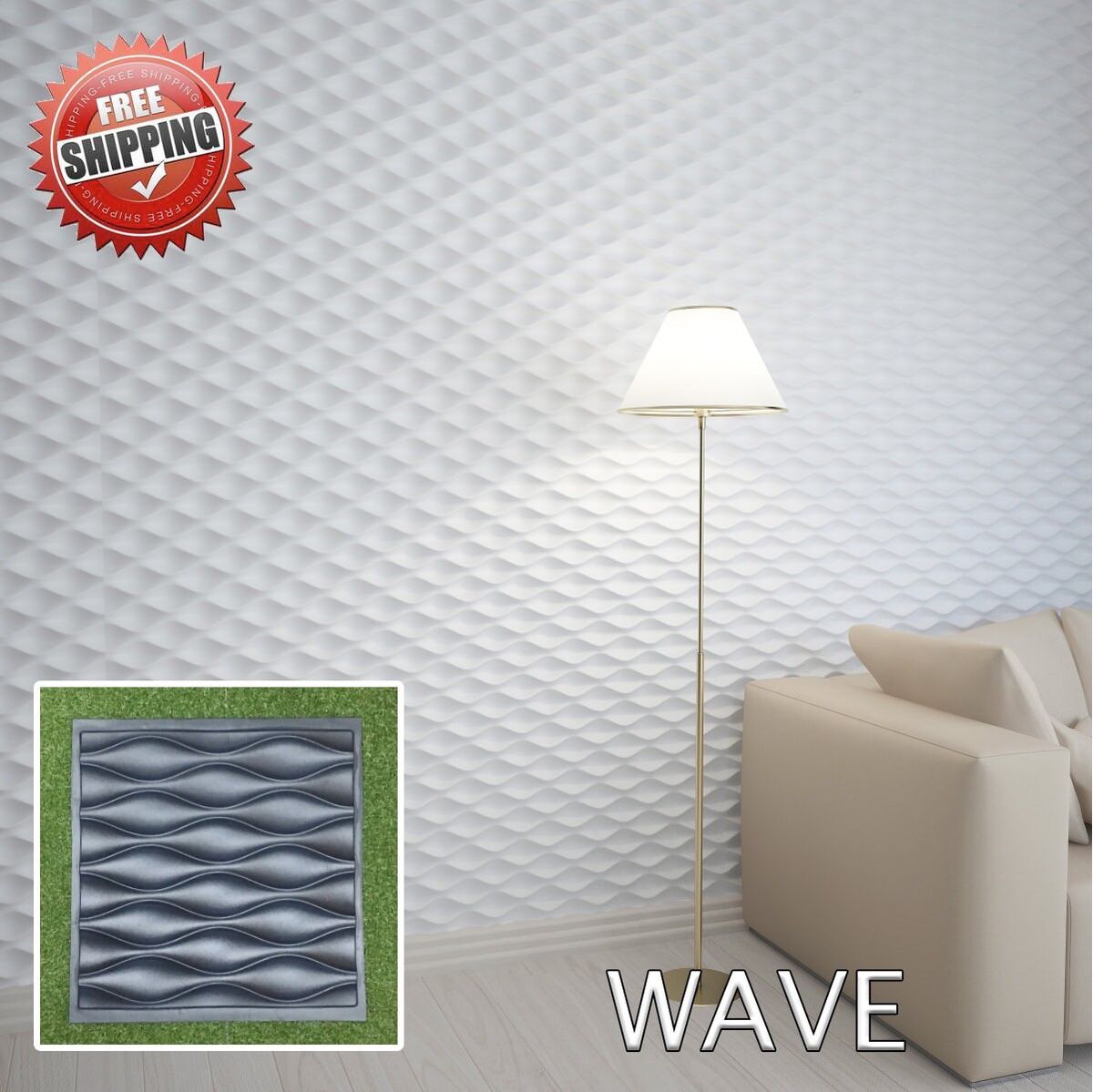 Paneles de pared 3D 1 molde de plástico ABS para forma de yeso para panel  de pared decorativo Diseño de pared WEB